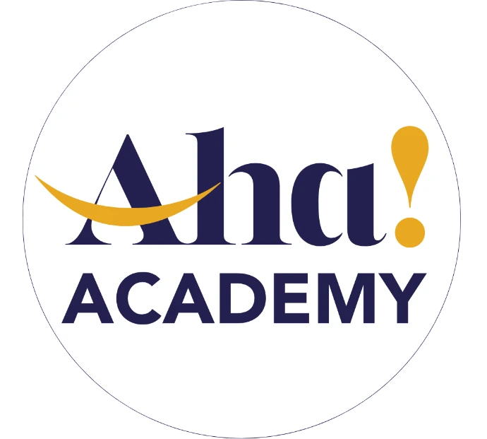 AHA ACADEMY LOGO white